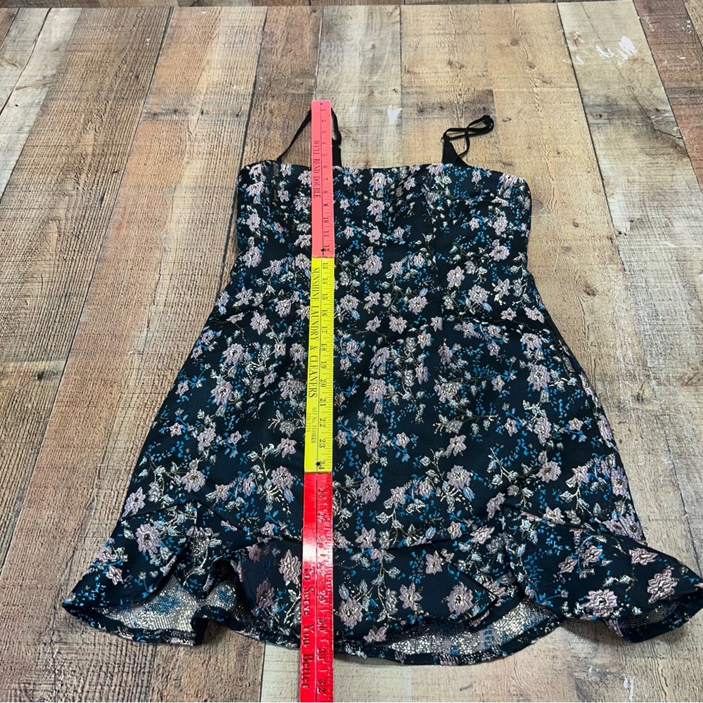 Superdown Macey Black and Pink Bodycon Mini Dress Spaghetti Strap - Picture 13 of 13